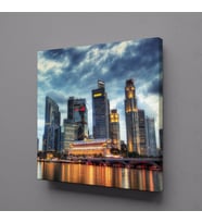 ŞEHİR GÖRÜNTÜSÜ KANVAS TABLO 90x90cm (Karışık)