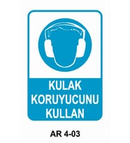 İŞ GÜVENLİĞİ UYARI LEVHASI 1 ADET PVC 21 X 29CM