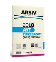 2018 AYT ARŞİV SERİSİ Tıpkı Basım Çıkmış Sorular Tamamı Video Çözümlü