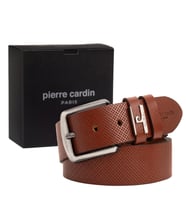 Pierre Cardin Deri Erkek Kemer (En 4 cm) PC2099 (Taba)