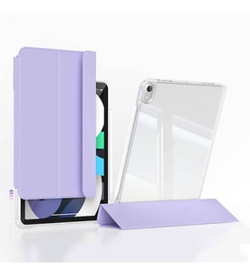 Apple iPad Air 11 2025 M3 Uyumlu Kılıf Magnetik Ayrılabilen Airbagli Zore Sliding Tablet Kılıfı (Lavanta)