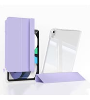 Apple iPad Air 11 2025 M3 Uyumlu Kılıf Magnetik Ayrılabilen Airbagli Zore Sliding Tablet Kılıfı (Lavanta)