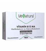 Venatura B12 Ma Metilkobalamin Ve Adenozilkobalamin 30 Tablet (Bordo)