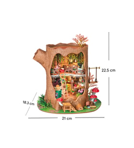 Masal Ağacı LED Işıklı Kendin Yap Minyatür Maket Seti Rolife (Fairytale Tree House)