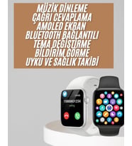 1.83 İnç Akıllı Saat Android ve İOS Uyumlu Çağrı Cevaplayabilen Adımsayar GPS Takibi