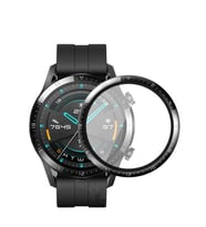 Huawei GT2 46mm Uyumlu Zore PMMA Pet Saat Ekran Koruyucu (Siyah)