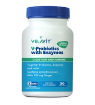 Velavit V-Probiotics Enzymes Takviye Edici Gıda 30 Kapsül