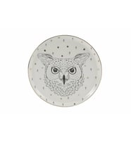 Porland Forest Serisi 20cm Düz Tabak Owl