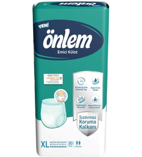 Önlem Emici Külot Hasta Bezi XL- Extra Large - Ekstra Büyük (30 Adet)