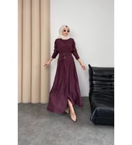 Valeno Model Coupra Model Kumaş Kemer Detaylı Elbise