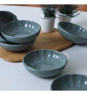 Keramika Yeşil Sirius Çerezlik / Sosluk 12 Cm 6 Adet 326