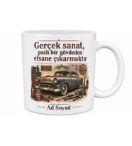 Klasik Araba Toplayanlara Restorasyon Ustası Nostaljik Garaj Kupa Bardak Hediye