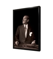 Atatürk Çerçeveli Mdf Tablo