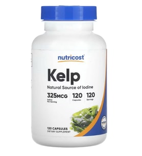 Nutricost Kelp 325mcg Natural Source of Iodine 120 Capsul.37.