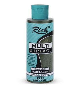 Rich Akrilik Boya Multi Surface 120 CC Yağ Yeşili 2222