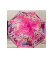 Frozen Bardaklı Elsa Anna Kumaş Çocuk Şemsiyesi (Pudra Pembe)