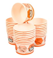 Hijyenexpress Karton Çorba Kasesi 16 Oz 25 Li (Çok Renkli-Naturel)