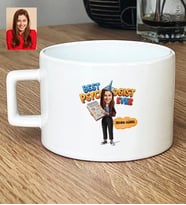 Kişiye Özel Karikatürlü Psikolog Lüks Fincan Tıp Bayramı Hediyesi