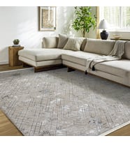 Makine Kaymaz Yıkanabilir Antrasit Eskitme Triko Salon Halısı Mutfak Halısı Koridor Halısı Yolluk Grey
