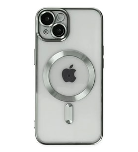 Newface Apple iPhone 14 Kılıf Kross Magneticsafe Kapak - Gümüş