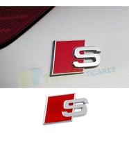 Audi S Amblem Logo Arka Bagaj Arma Yapıştırma Paslanmaz Çelik