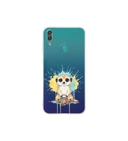 Huawei Y7 2019 ile Uyumlu Splash Mirket Tasarımlı Şeffaf Silikon Kılıf