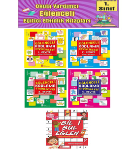 1.Sınıf Eğlenceli Bil Bul ve Kodlama Seti (Karışık)