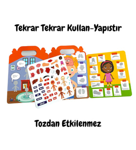 LİNO TEKRAR TEKRAR KULLANILABİLEN İLK STİCKER KİTABIM MY BODY