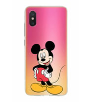 Xiaomi Mi 8 Pro Uyumlu Kapak Mickey Mouse Tasarımlı Şeffaf Silikon Kılıf