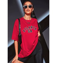 Tasarım Atlanta Baskılı T-shirt ATLANTA-TİŞÖRT (STD)