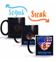 Brooklyn City Basketboll Sihirli Kupa Bardak Porselen