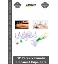 #Hacamat Profesyonel Kaliteli Selülit Giderici Masaj 12 Parça Vakumlu Hacamat Kupa Çekme Seti
