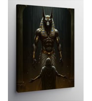 Kanvas Tablo Antik Mısır Tanrısı Anubis