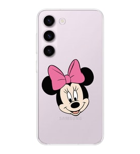 Samsung Galaxy S23 Plus  Kamera korumalı Kapak Minnie Mouse Tasarımlı  Şeffaf Kılıf