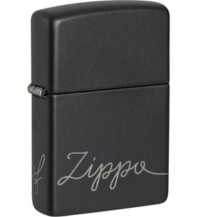 Zippo Logo Black Matte Dizayn Çakmak