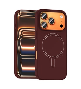 Apple iPhone 18 Pro Max Kılıf M-Safe Şarj Özellikli Kamera Korumalı Zore Elio Sert PC Kapak