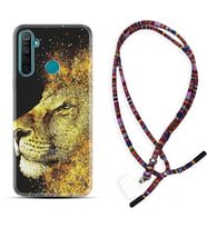 Realme 5i 5 Pro 6i 7 Pro 8 Kılıf Boyun Asklı Rasta Silikon Leon 1323