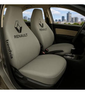 Seat Araç Ön ve Arka Koltuk Kılıfı – Penye Oto Servis Koruma Kılıfı (Gri)
