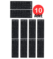 MN6 MR01 Rusça Klavye Sticker/Kaliteli Pvc-10 Adet/Rusça İngilizce Klavye Etiketi-Rusça PC Keyboard Sticker
