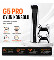 G5 Pro 3D Oyun Konsolu 30.000+ Oyun 53 Emülatör 1080P Çift Kablosuz Oyun Kolu