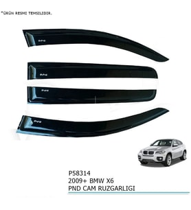 Bmw X6 Uyumlu Cam Rüzgarlığı 2009+ Parça