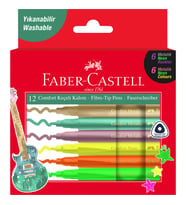 Faber-Castell Comfort Keçeli Kalem Metalik+ Neon, 12'li