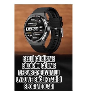 Mey İthalat® Akıllı Saat Bluetooth Bağlantılı Amoled Ekran Uyku ve Sağlık Takibi