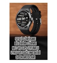 Mey İthalat® Akıllı Saat Bluetooth Bağlantılı Amoled Ekran Uyku ve Sağlık Takibi