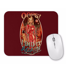 Pinup Music Oops Mouse Pad