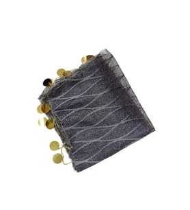 Halay Mendili Dantelli Gri 10'lu paket