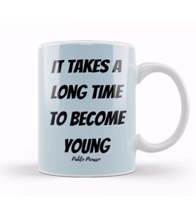 Pablo Picasso Quotes Art Gift   Vintage Retro Style Kupa Bardak Porselen