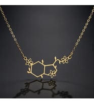 Çiçek Detaylı Seratonin Model Gümüş Özel Tasarım Kadın Kolye