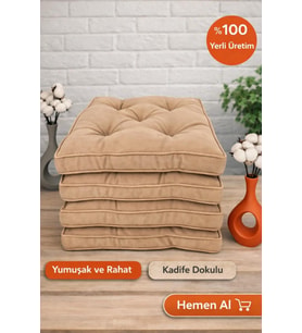 SİLİKONLU FİTİLLİ SANDALYE MİNDERİ