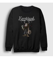 Presmono Unisex Siyah Boozer Korpiklaani Sweatshirt 161558tt